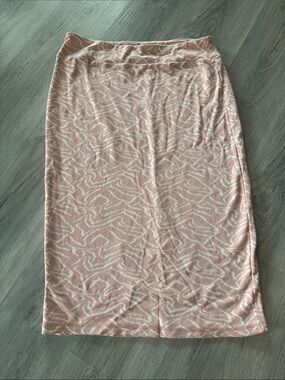 14th & Union Blush Pink Abstract skirt size large